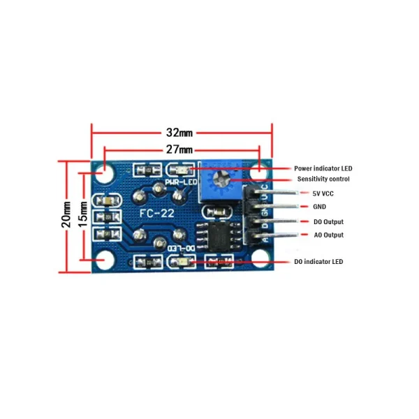 ماژول سنسور تشخیص دود و گاز MQ-2 - Image 3