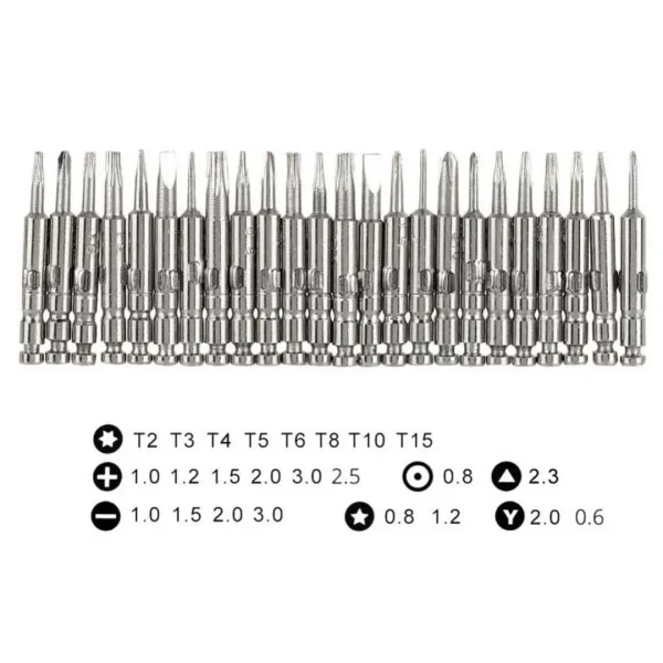 ست 25 عددی پیچ گوشتی ساعتی جیبی - Image 7