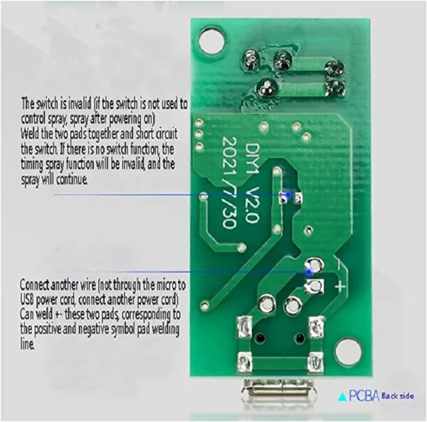 ماژول بخار سرد پیزو با ورودی Micro USB و فیلتر - Image 4