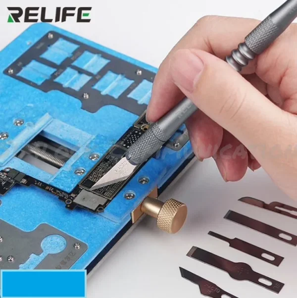 ست کاتر قلمی و تیغ تعویض آیسی RELIFE مدل RL-101B - Image 2