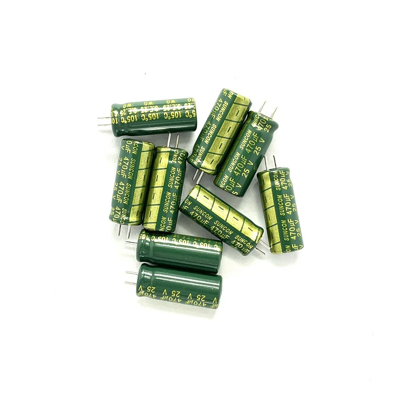 خازن 470 میکروفاراد 25 ولت ژاپنی برند SUNCON