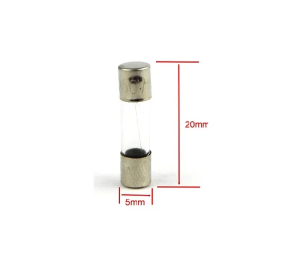 فیوز شیشه ای 15A-250V سایز 5X20