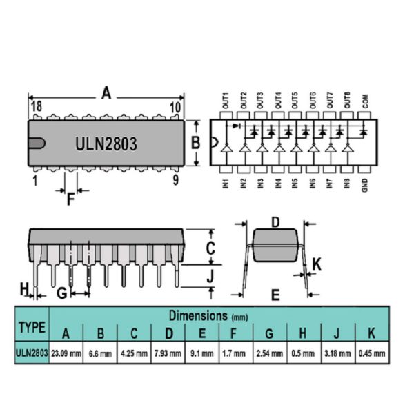 آیسی ULN2803A - Image 2