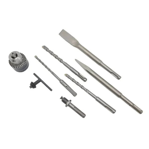 مجموعه 11 عددی دریل بتن کن باس سه کاره صنعتی مدل Industrial New 26sre - Image 4