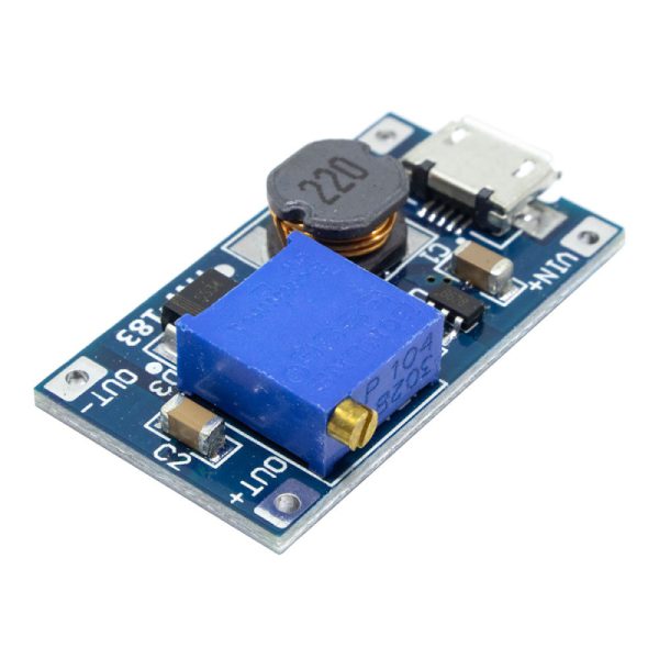 ماژول رگولاتور DC-DC افزاینده 2 آمپر با ورودی میکرو USB - Image 2