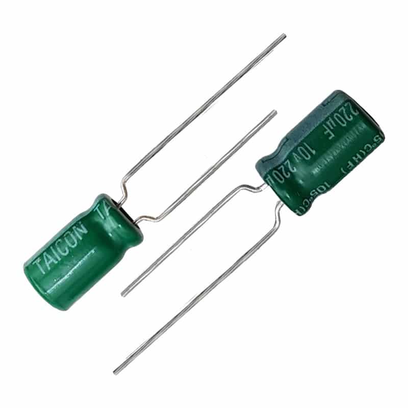 خازن 220 میکروفاراد 10 ولت تایوانی TAICON