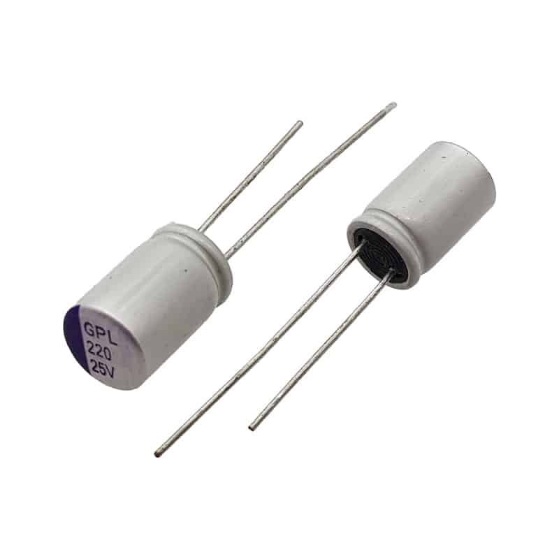 خازن جامد 220 میکروفاراد 25 ولت