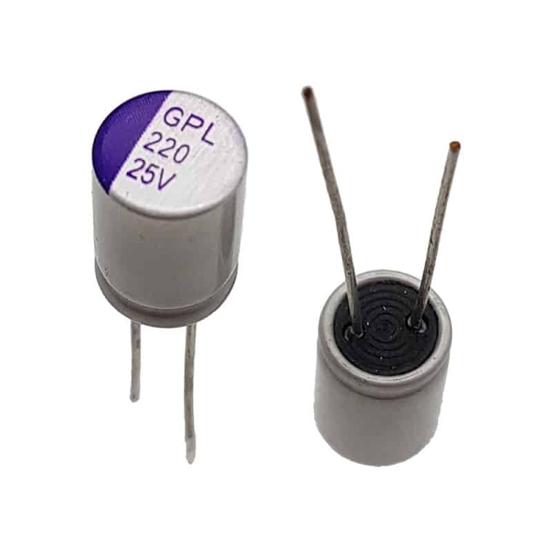خازن جامد 220 میکروفاراد 25 ولت