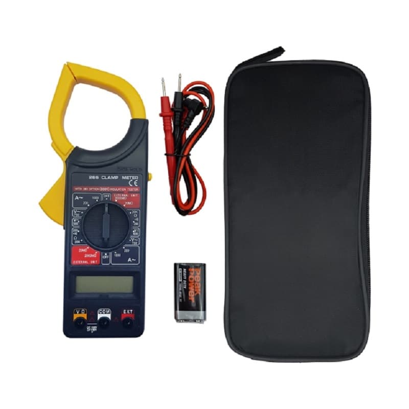 مولتی متر کلمپی دیجیتال DT266 کیف دار