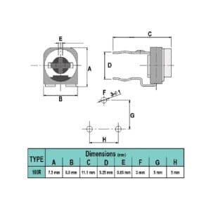 پتانسیومتر خوابیده