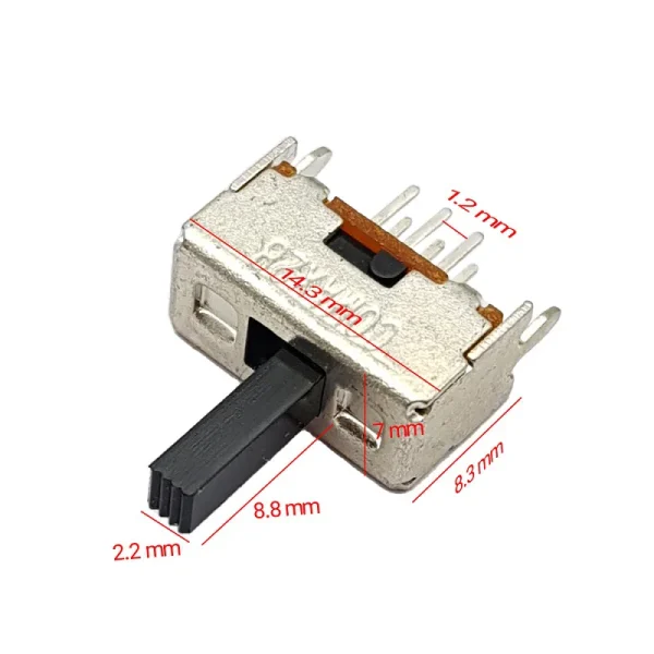 کلید کشویی دو حالته 6pin مدل SS-22D28-G9NS - Image 2
