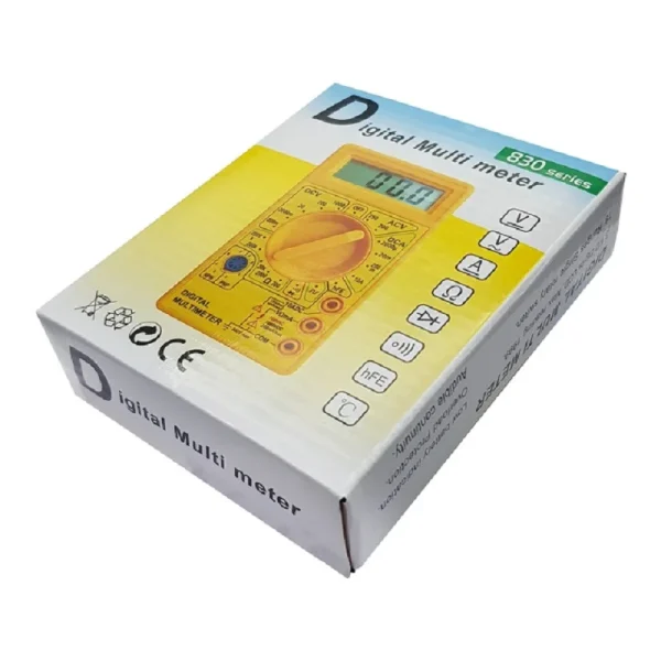 مولتی متر دیجیتالی DT-830D زرد - Image 3