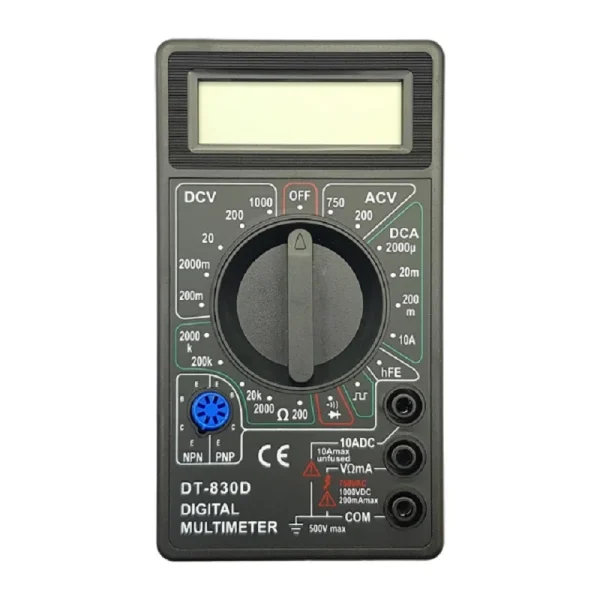 مولتی متر دیجیتالی DT-830D مشکی - Image 2