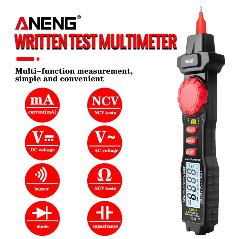 مولتی متر قلمی دیجیتالی ANENG مدل A3004 - Image 10