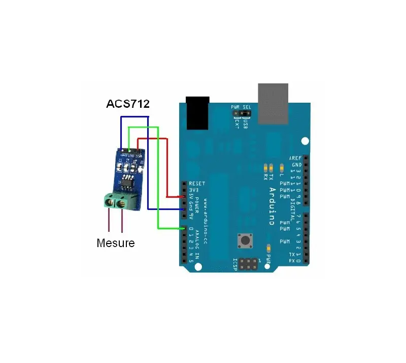 ماژول سنسور جریان 20 آمپر مدل ACS712 - Image 3