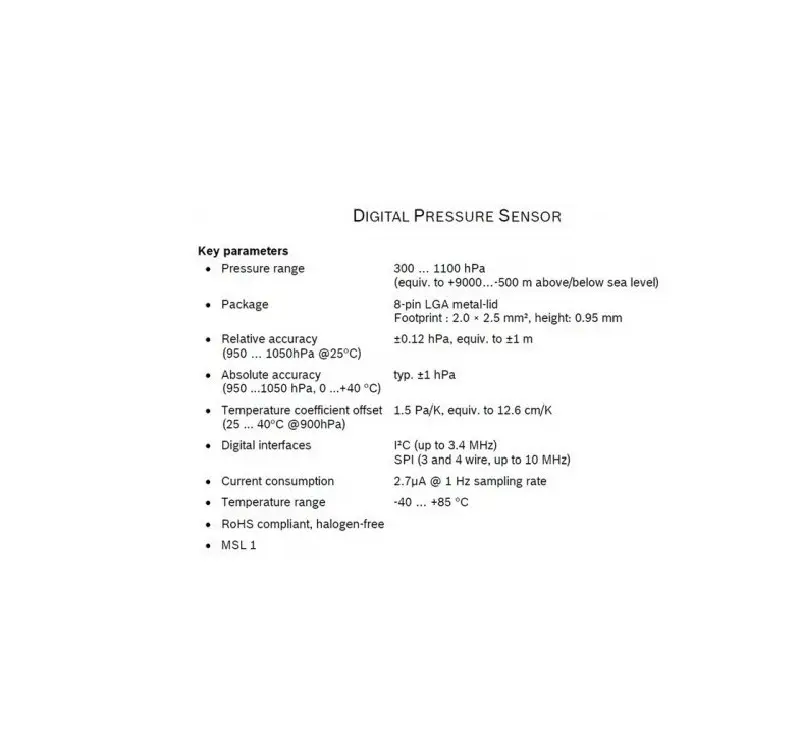 ماژول سنسور فشار بارومتریک BMP280 - Image 2