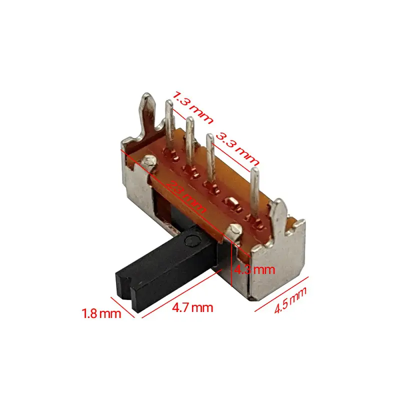 کلید کشویی سه حالته 4pin راست SK-13D07-G6 - Image 3