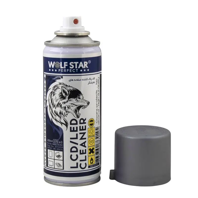 اسپری پاک کننده LCD و LED برند WOLFSTAR - Image 2
